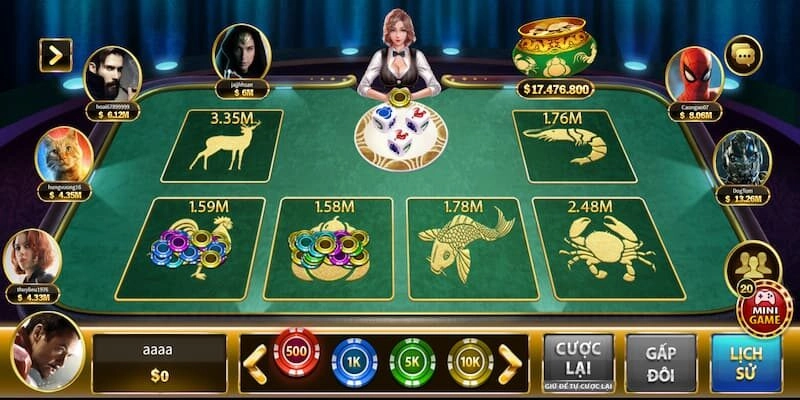 Giới thiệu về trò chơi bầu cua tôm cá online Rikvip